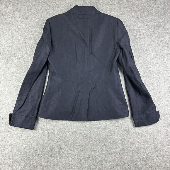 Lafayette 148 New York Blazer Womens 4 Linen Wool Notched Lapel Cuffed Jacket - Picture 7 of 16